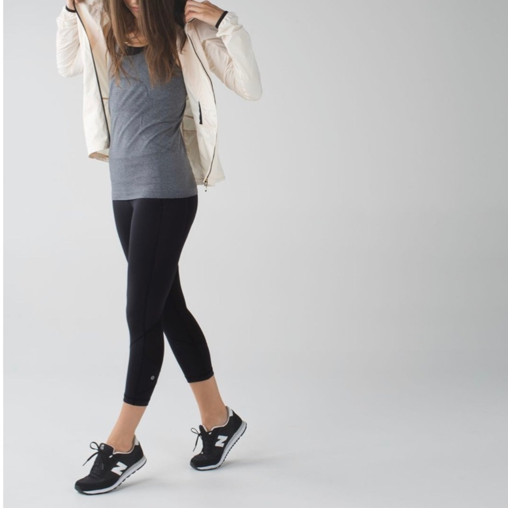Lululemon Pace Rival 22'' Crop Leggings Luxtreme Side Pockets Run Black Women 4